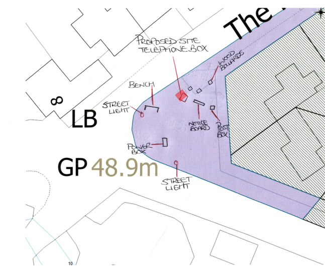 CONSULTATION TO RELOCATE AND REPLACE DRAETHEN PHONE BOX 