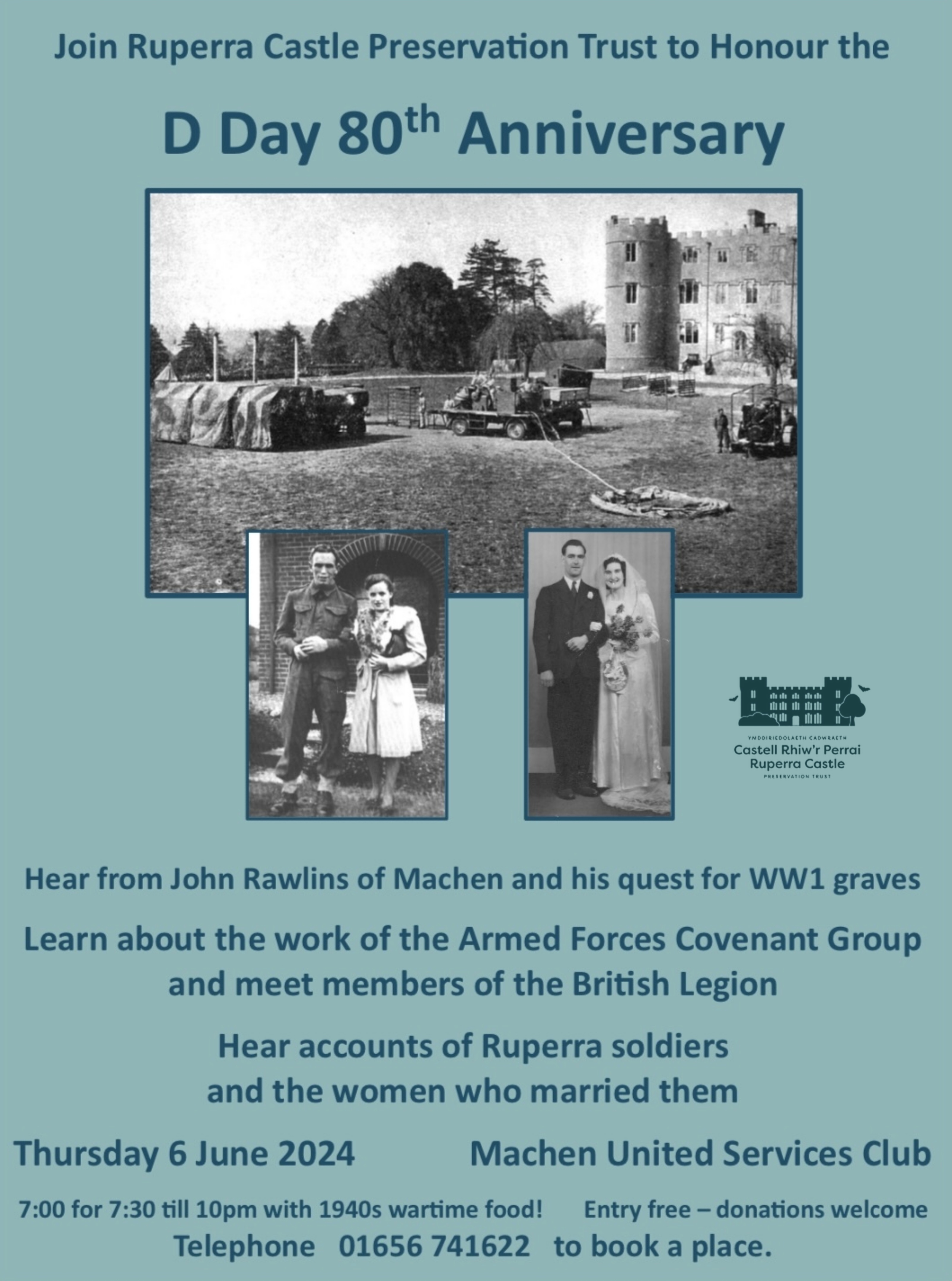 Join the Ruperra Castle Preservation Trust to honour the D-Day 80th Anniversary