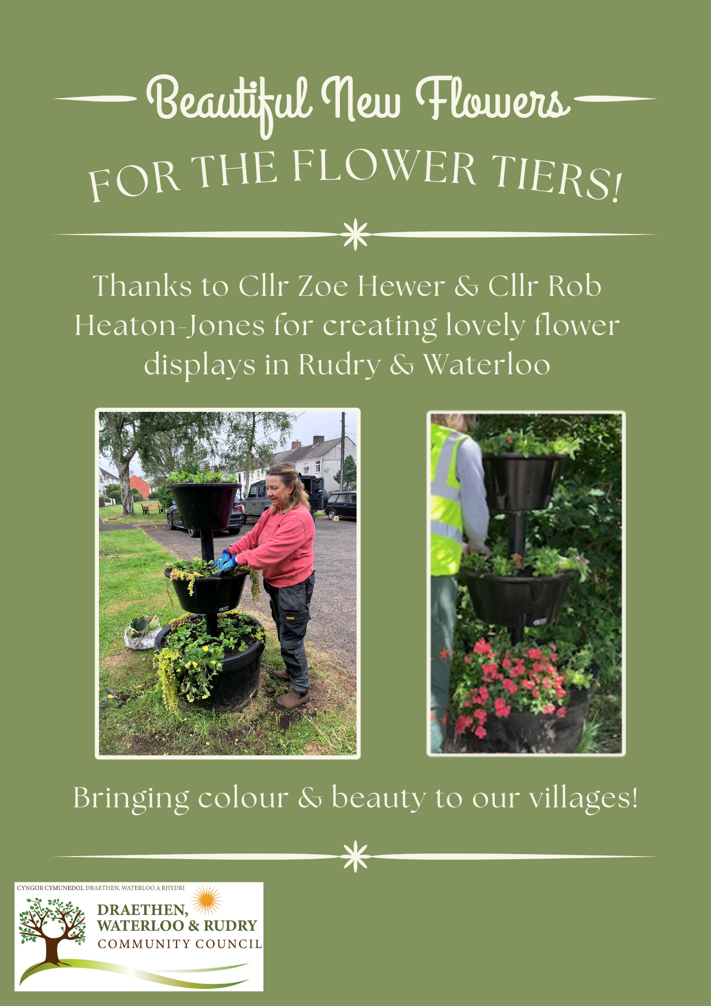 Beautiful New Flowers for the Flower Tiers